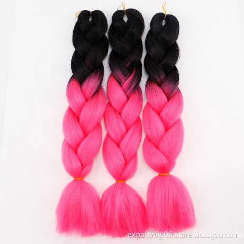 Jumbo Braids Hair Crochet Expression Wholesale Price Cheap Original Synthetic Colorful Braiding Hair Extensions